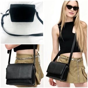 AVONLEA Crossbody 2 Top Zip Compartments 1 Magnetic Compartment Magnetic Closure